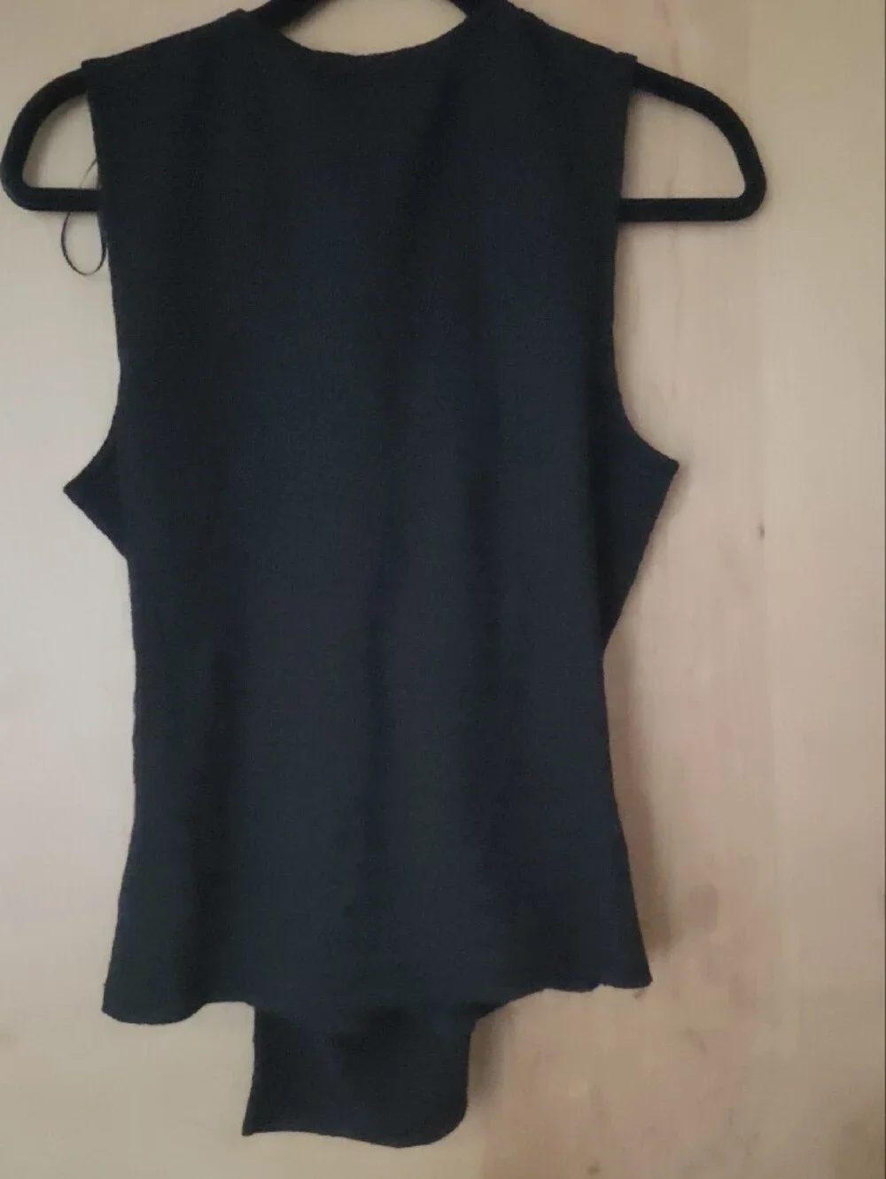 Michael Kors Sleeveless Black Wrap-Front Women's Top